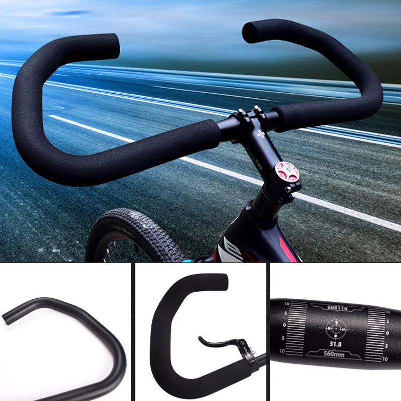 Велосипедный сигнал руля BMX из алюминиевого сплава изогнутый руль для горного