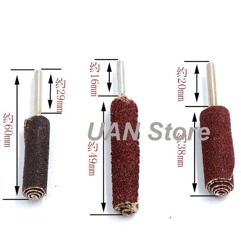 Цилиндрическая наждачная бумага с хвостовиком 3 мм жалюзи Шлифовальная головка 6