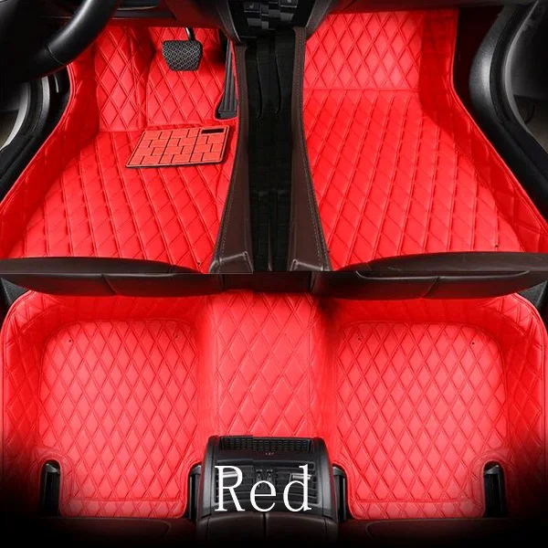 Автомобильные коврики для Mercedes Benz W203 W204 W205 C class 180 200 220 250 300 350 C160 C180 C200 C220 C300 C350 ковер вкладыши - Название цвета: Red