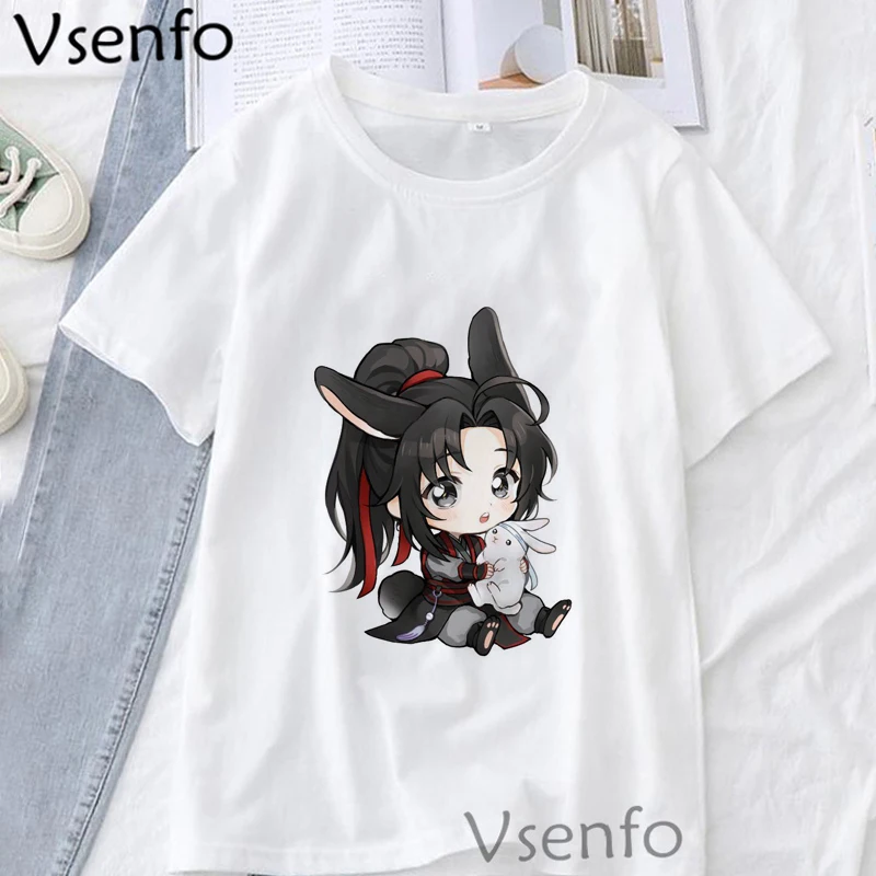 

Dao Mo Zu Shi T-shirts Women Magic Patriarch Cartoon Print Graphic T Shirts Summer Short Sleeve Harajuku Women's Tee Shirt