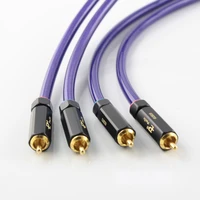 high quality audiocrast hi end silver plated rca cable hi end cd amplifier interconnect 2rca to 2rca male audio cable