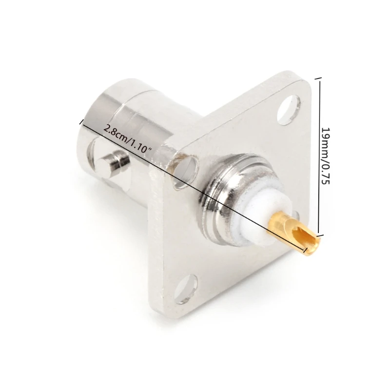 

BNC Female Jack With 4 Holes Flange Panel Chassis Mount Coaxial Solder Connector
