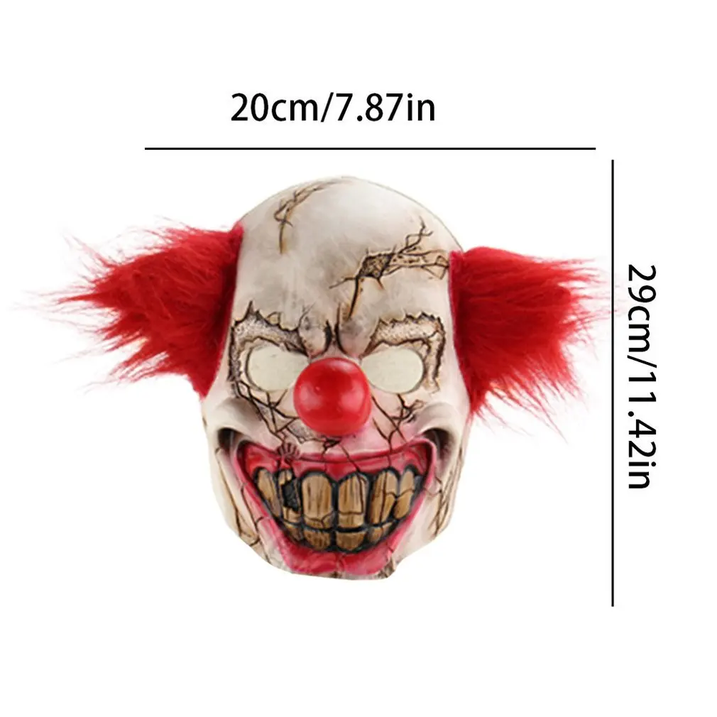 

2020 New Scary Ghost Face Clown Halloween And Christmas Party Props Latex Scary Mask Cosplay Props