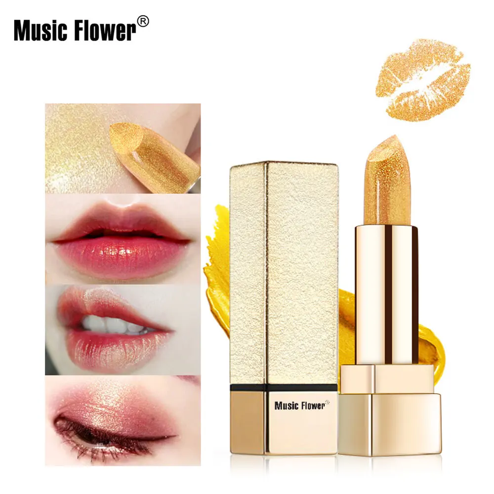 

Music Flowe Moisturizing Gilding Revitalizing Multi-Effect Non-stick Cup Lipstick Lip Stick Wholesale M5039 Makeup Gift for Girl