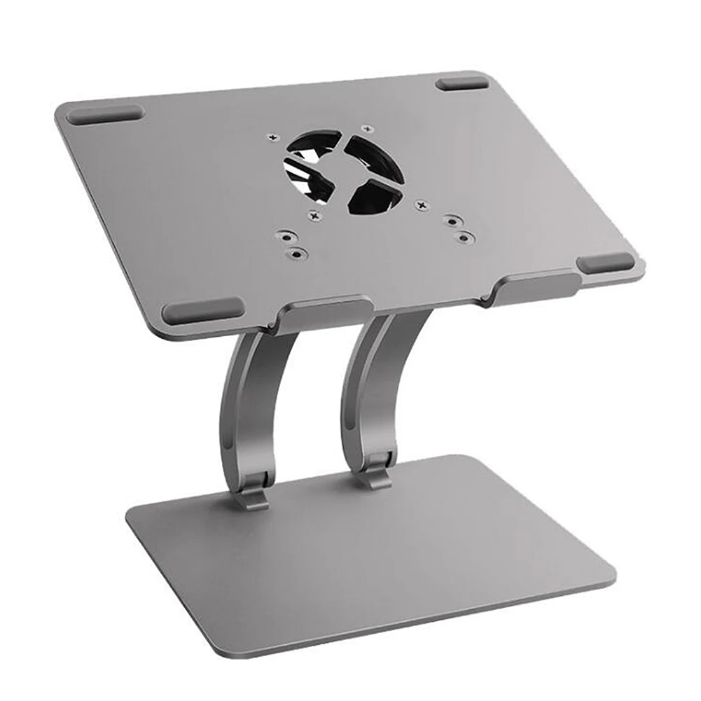 with Cooling Fan Новая Большая Регулируемая подставка для ноутбука с usb-хаб охлаждающим вентилятором, подставка для планшетов и ноутбуков для MacBook Air/Pro 11-17 дюймов - Цвет: with Cooling Fan
