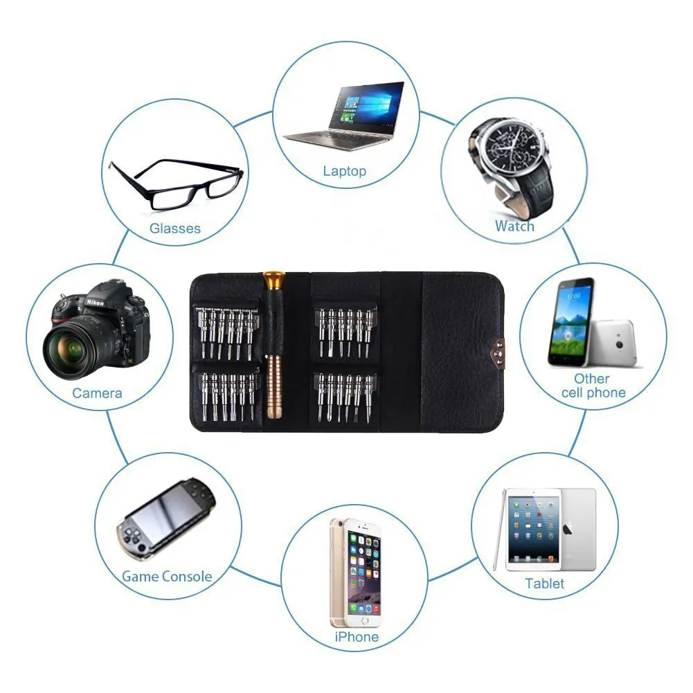 25 шт Прецизионная отвертка Набор для ремонта инструмента набор инструментов