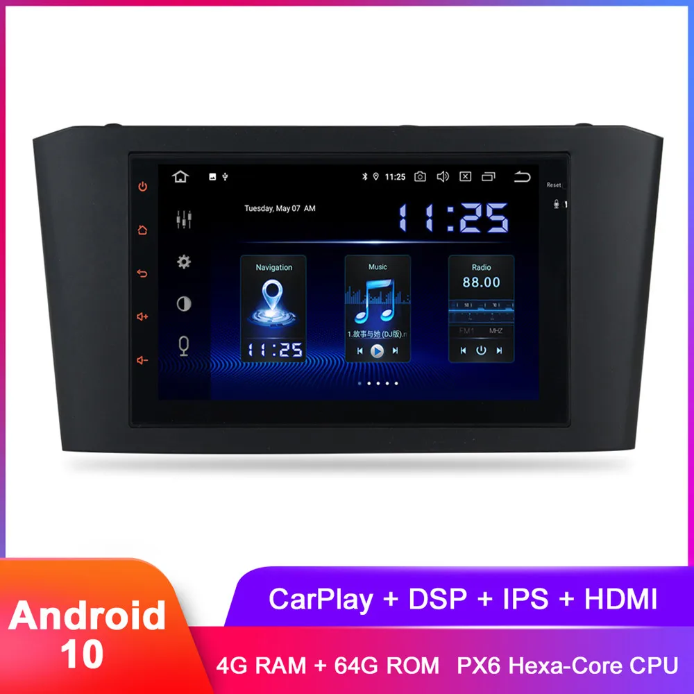 Автомагнитола 7 &quot головное устройство на Android 10 с GPS DSP для Avensis T25 2003 2004 2005 2006 2007 2008