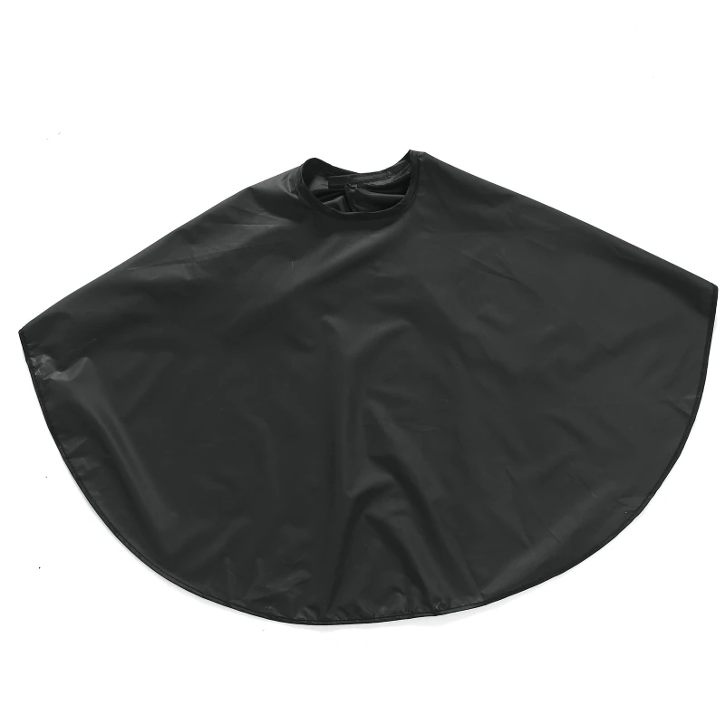 

Short Square Black Waterproof Hairdressing Salon Barber Hair Cutting Cape Cloth