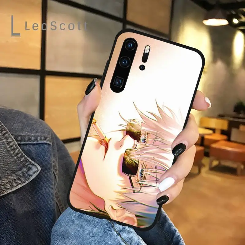 

Jujutsu Kaisen Anime Gojo Satoru Phone Case For Huawei honor Mate P 9 10 20 30 40 Pro 10i 7 8 a x Lite nova 5t