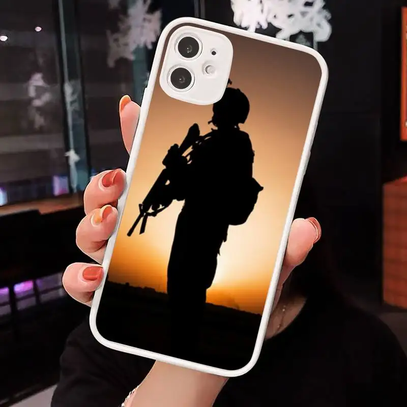 

cool man Police Symbol Phone Case Matte Transparent for iPhone 7 8 11 12 s mini pro X XS XR MAX Plus cover funda shell