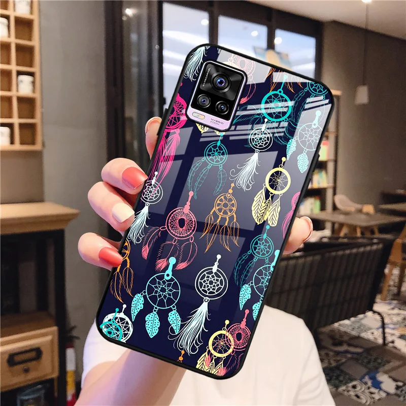 

Hard Phone Case For Vivo S7 Case V2020A Tempered Glass Bumper For Vivo V20 Pro 6.44 inch Shockproof Fundas V20ro V 7 Back Coque