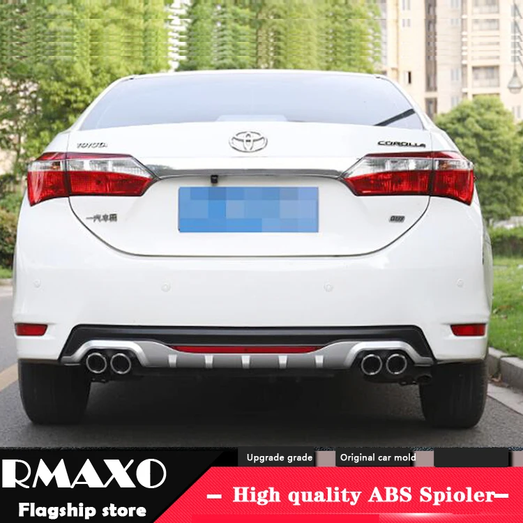Для TOYOTA COROLLA ABS задний бампер диффузор защитные бамперы для- COROLLA набор бампер задний спойлер