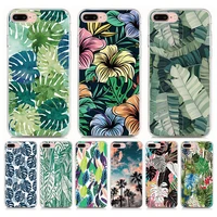 for vivo y21 y31 v20 y12s y73 y15s 2021 4g y53 y83 pro y69 case green leaves soft tpu back cover silicone cover phone case