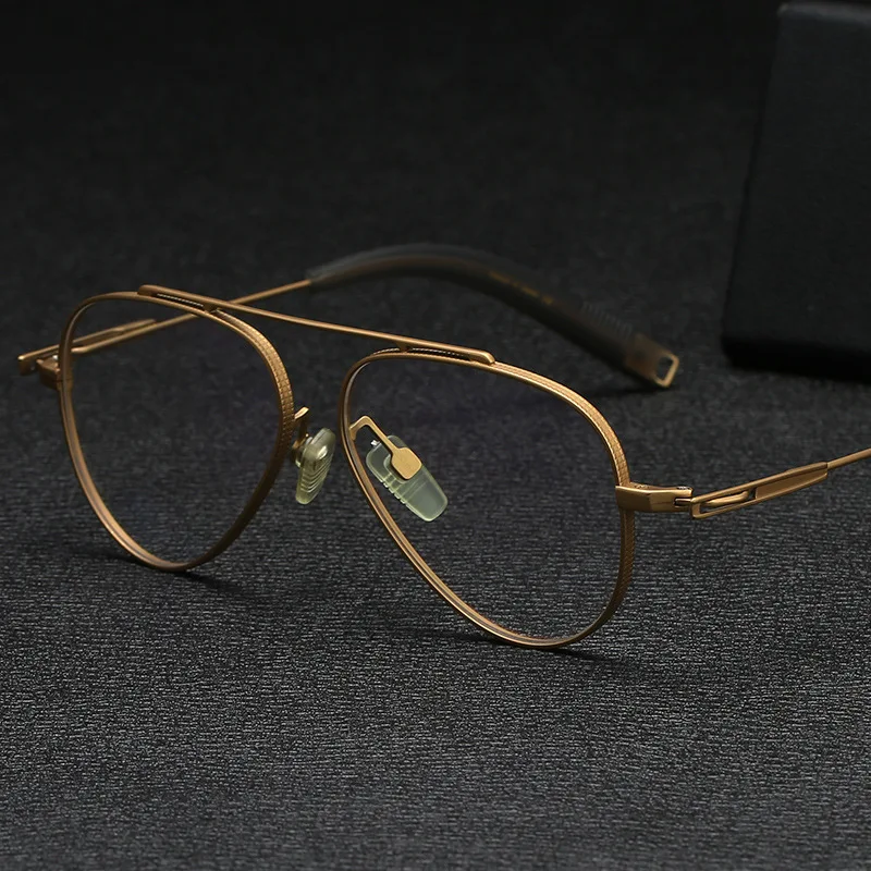 

Brand Designer Pilot Prescription Eyewear Super Light Titanium Glasses Frame Men Myopia Optical Oversized Eyeglasses for Women