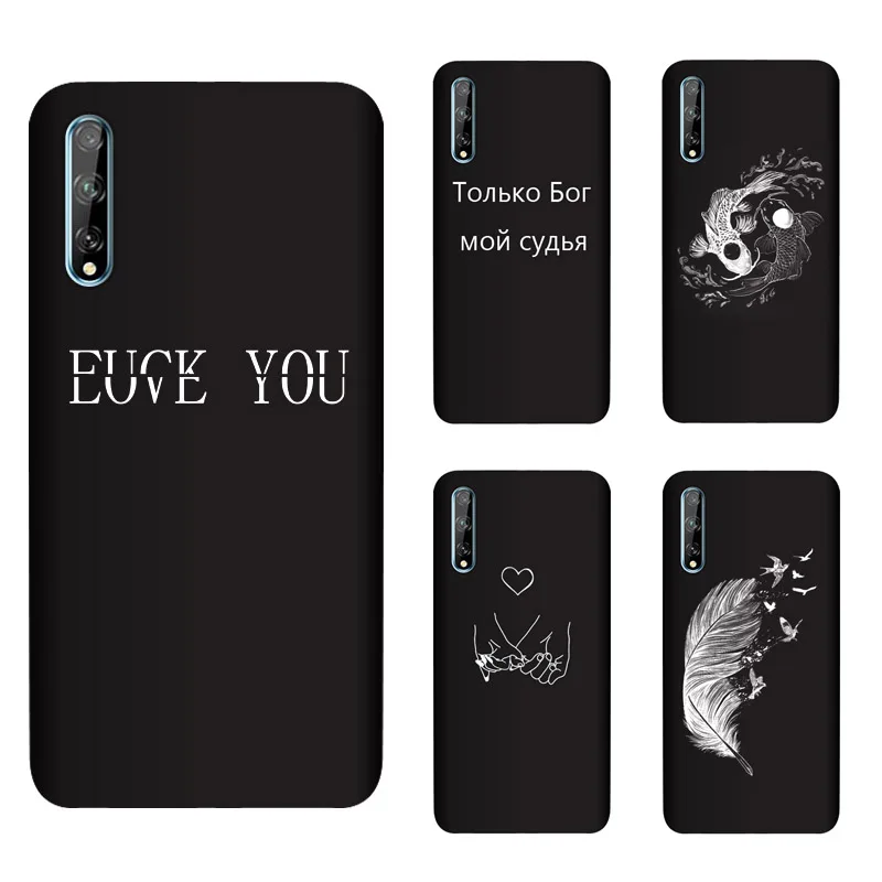 Мягкий силиконовый чехол из ТПУ для Huawei Y8p задняя крышка Матовые чехлы телефонов