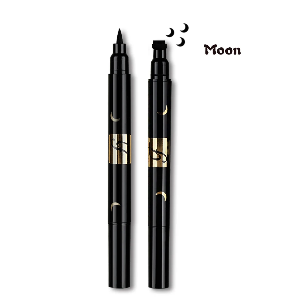 1 шт. водостойкая двойная головка водостойкий жидкий штамп подводка для глаз