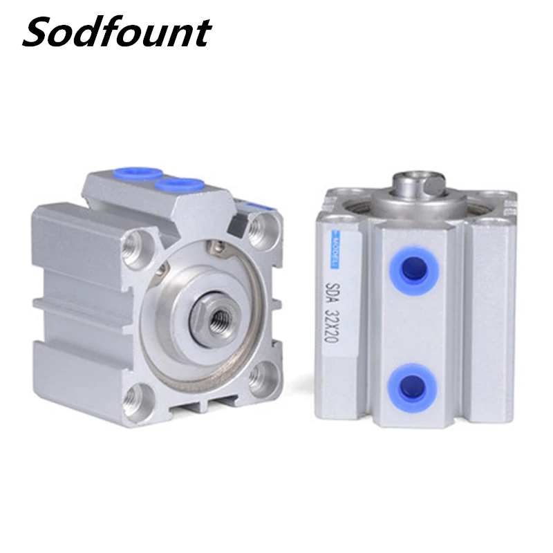 Пневматический поршневой цилиндр типа SDA с отверстием 100 мм ход 5/10/20/25/30/40/50/55/60/65/100