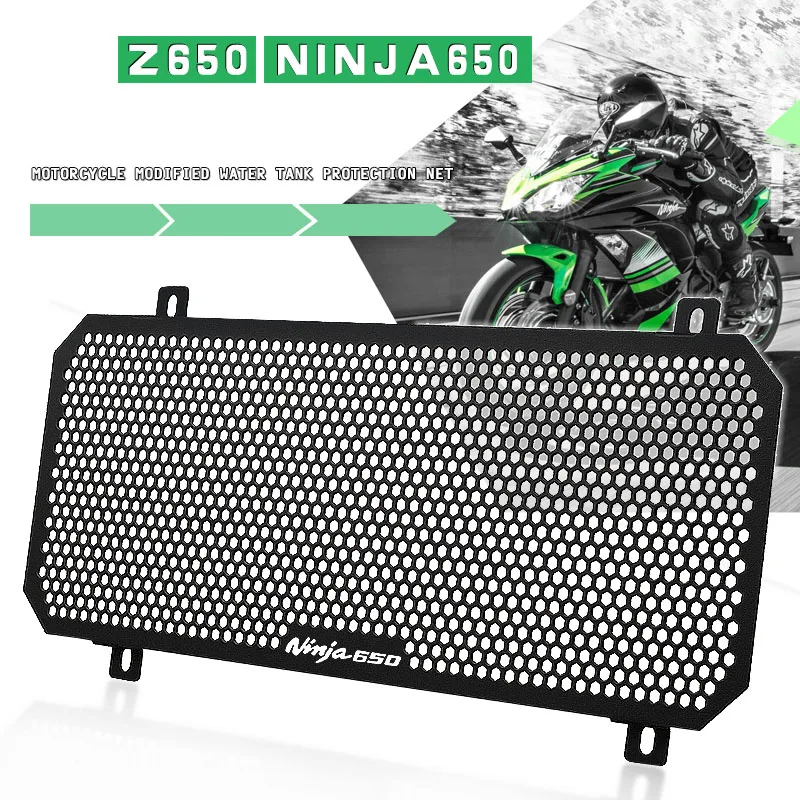 

For KAWASAKI Z650 Z 650 NINJA650 NINJA 650 2017 2018 2019 2020 2021 Motorcycle Radiator Grille Cover Guard Protection Protetor