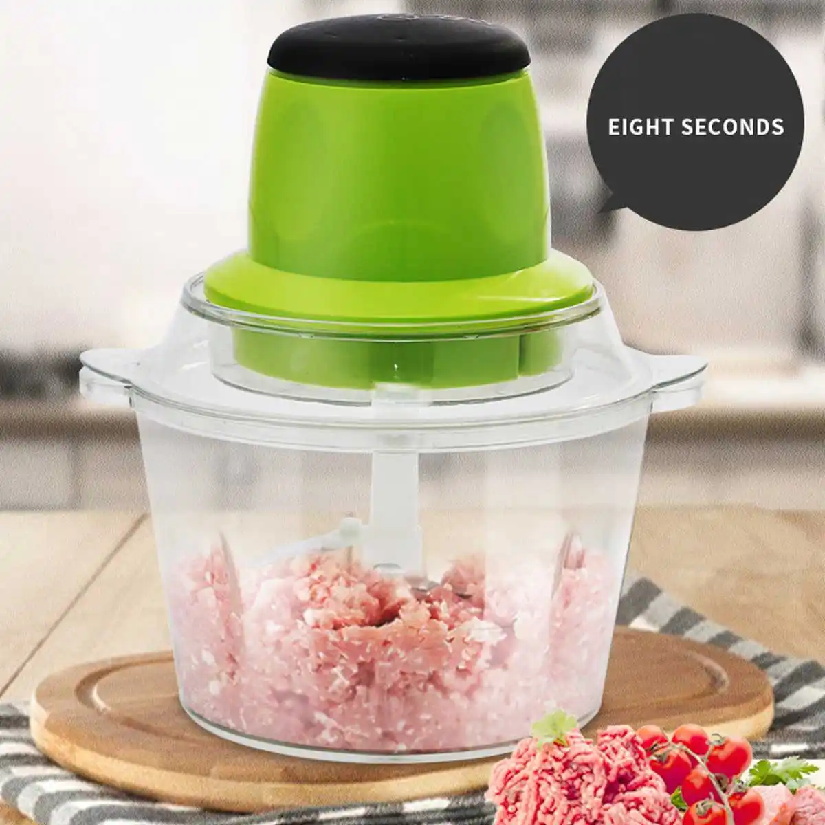 

2L Capacity Electric Meat Grinder Blender Mixer Kitchen Tool multi-function Meat Vegetable Grinders Thicken Motor Food Processor