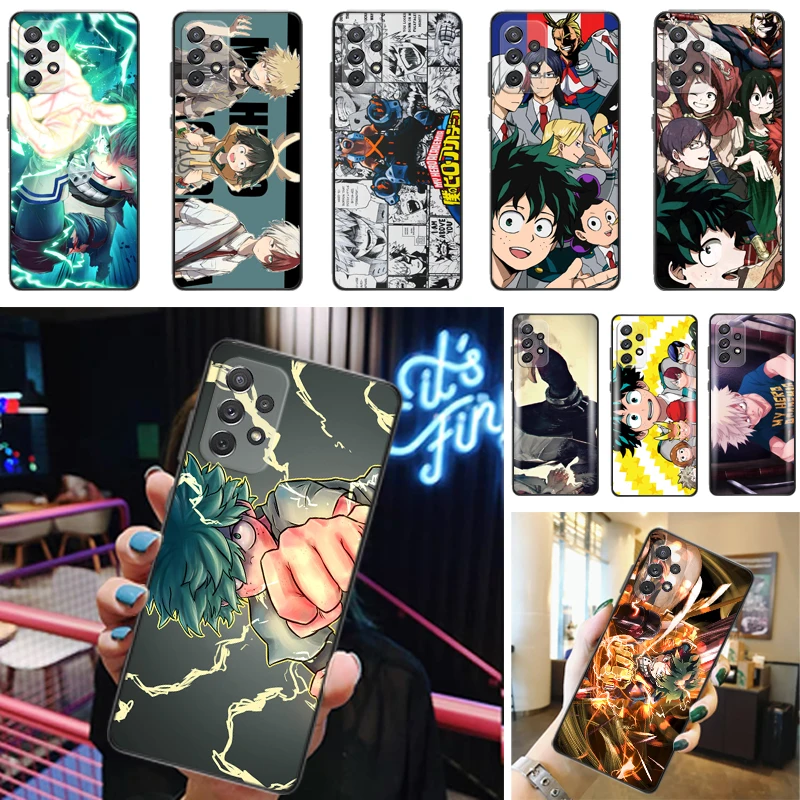 

My Hero Academia Tomura Boku Todoroki Shouto Bakugou Katsuki Dabi Shigaraki Phone Case For Samsung Galaxy A52 A72 4G 5G Funda
