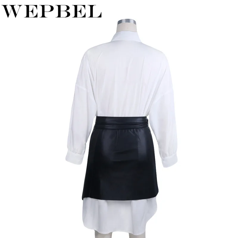 

Mandylandy Women Sexy Bandage PU Leather Wrap Mini Skirt Sashes High Waist Bodycon Split Skirt Office Pencil Skirt