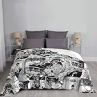 Панели для манги Hanako Kun, покрывало на кровать, плед, покрывало, аниме плед, покрывало для пикника