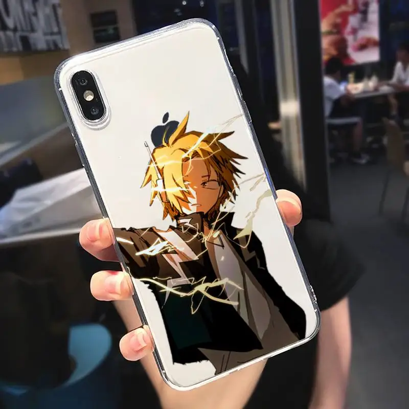 

Anime Denki Kaminari My hero academia Phone Case Transparent soft For iphone 5 5s 5c se 6 6s 7 8 11 12 plus mini x xs xr pro max