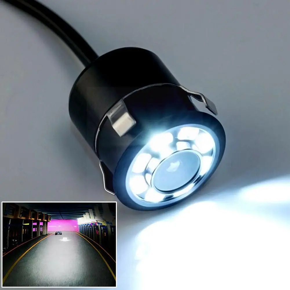 

8 Led Car Rear View Reverse Parking 170° Cmos Camera Night Cam Kit Waterproof Car Camera Accessories For Parking Assistance A3q6