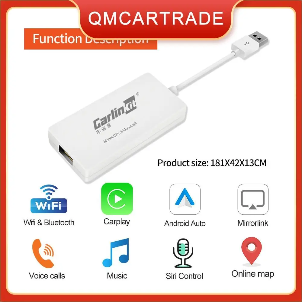 Carlinkit Smart link Беспроводной Ключ CarPlay для автомобиля Android мини USB карта Carplay с Авто Plug