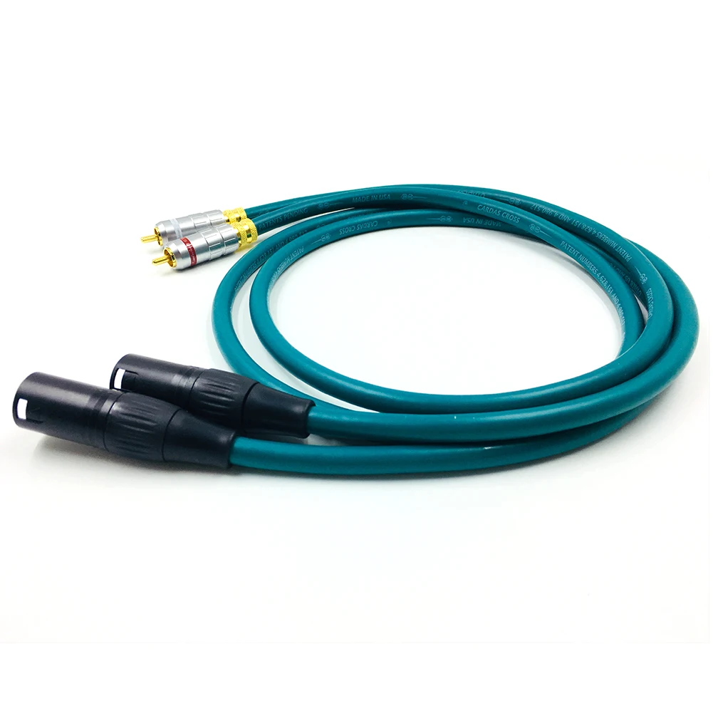 Кабель HiFi Cardas с Rca штекером на Xlr кабель 2 3 контактным для микрофона и
