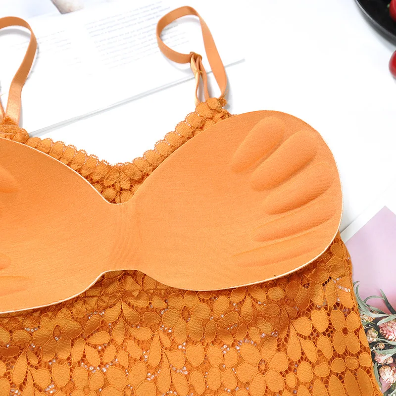 Женский кружевной бюстгальтер с глубоким v образным вырезом беспроводной 5