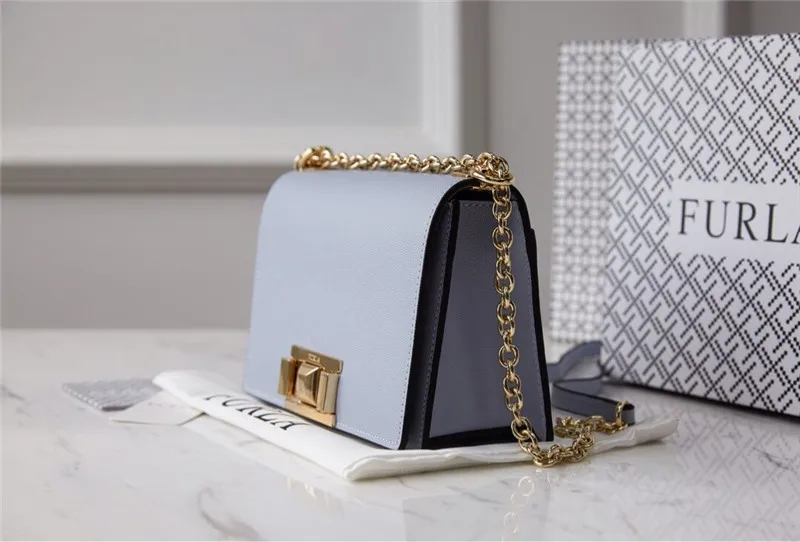 Оригинальные женские сумки FURLA, высокое качество, маленький размер, женские кожаные сумки Furla, фиолетовый цвет, размер 20 см* 8 см* 14 см