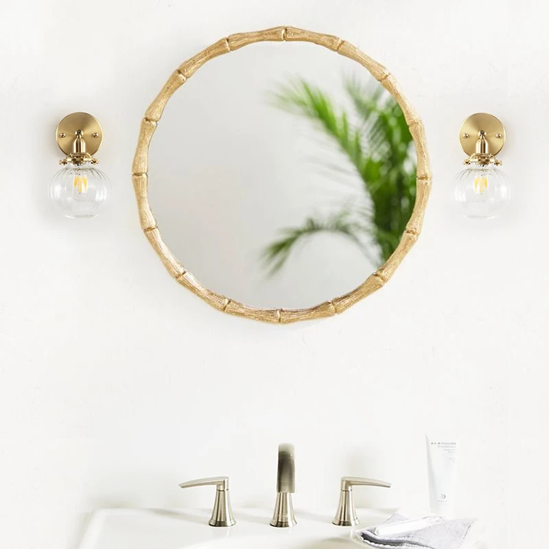 Настенная лампа в скандинавском стиле медный светодиодный настенный золотистый