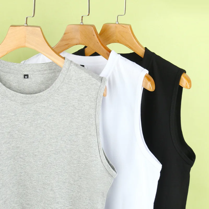 

2021 summer fashion trend cotton solid color vest