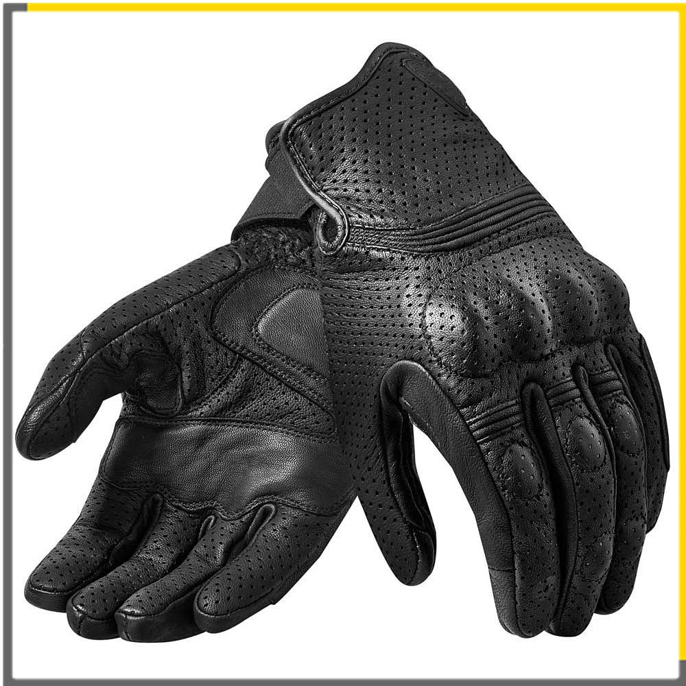 Мотоциклетные гоночные перчатки для сенсорного экрана из натуральной кожи