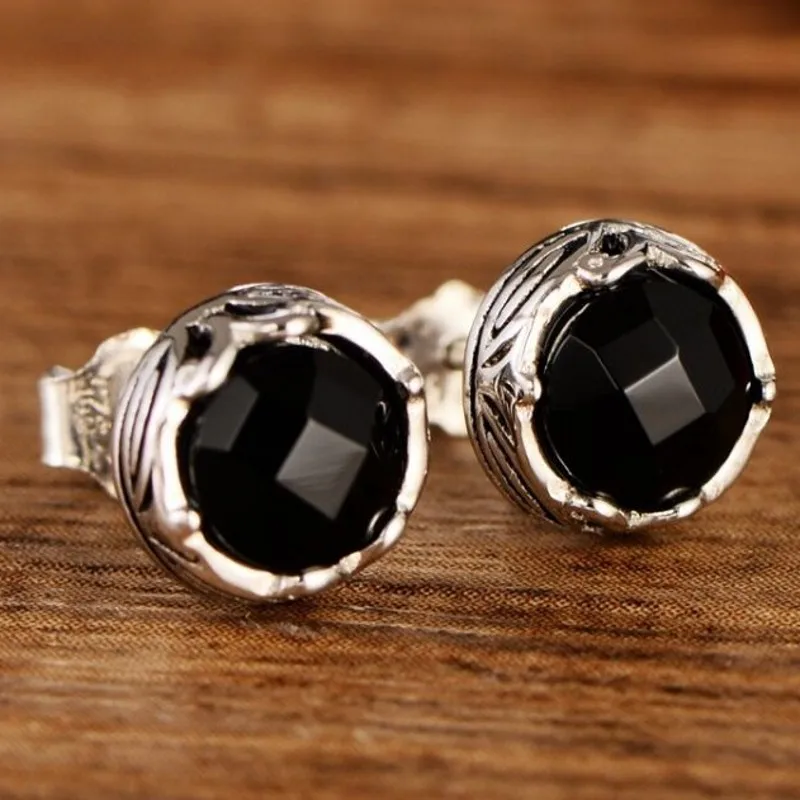 Новинка мужские серьги ювелирные изделия женские из чистого серебра 201 пробы