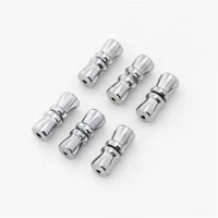 20pcs cylinder fasteners buckle closed screw clasps for bracelet connectors for diy jewelry making accessories findings supplies
