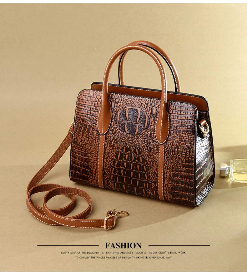 Brand luxury handbags women bags designer crocodile pattern lady handbag fashion shoulder crossbody bags for women tote bag