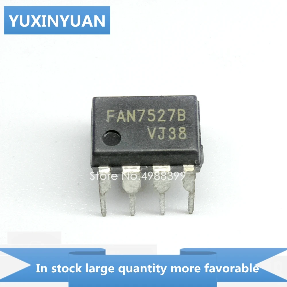 YUXINYUAN 5 шт./лот FAN7527B FAN7527 вентилятор 7527B DIP8 в наличии|Интегральные схемы| |