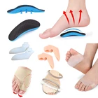 Силиконовые стельки 2 пары, ортопедические вставки для обуви, корректор большого пальца стопы, защита свода стопы