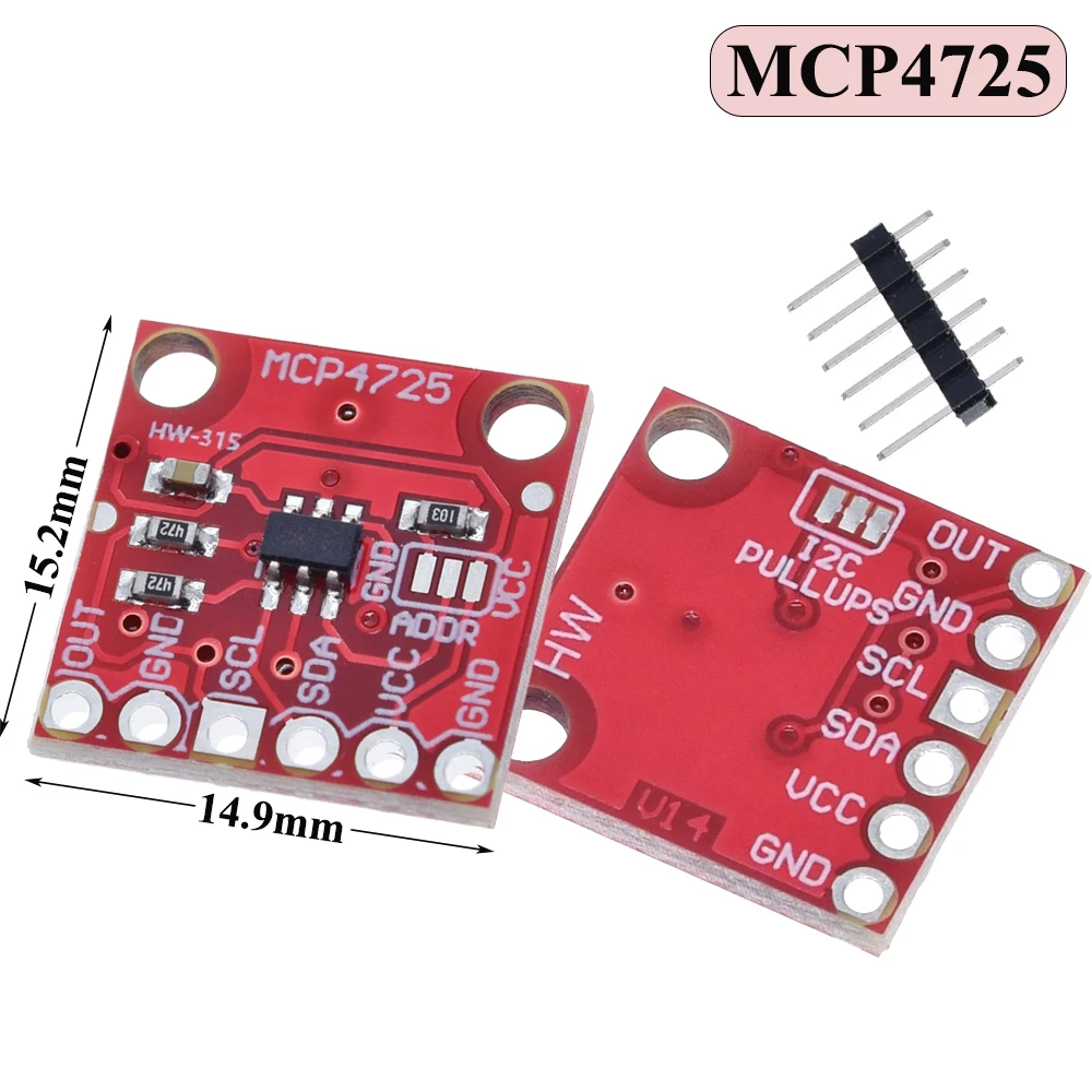 MCP4725 12 бит I2C DAC цифровой преобразователь модуль в Analong EEPROM макетная плата для Arduino 2