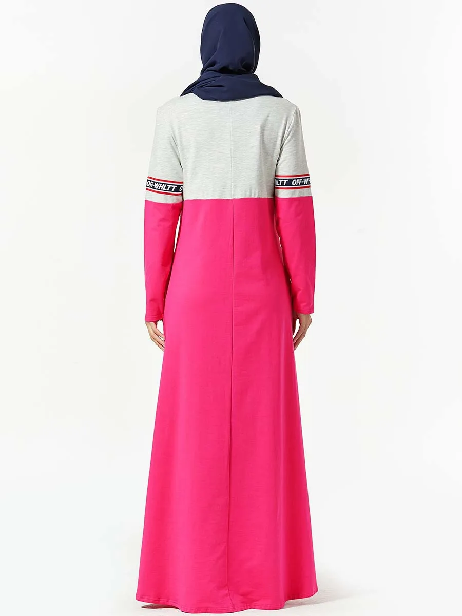 Женский Длинный спортивный костюм с боковыми карманами и принтом | Тематическая