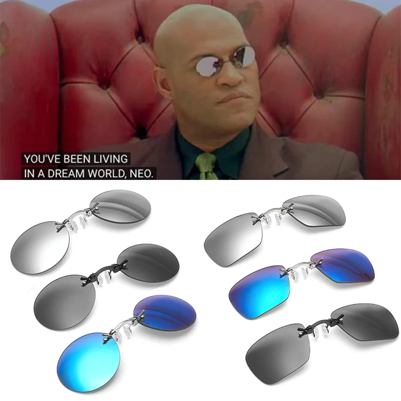 Matrix Morpheus круглые оправы солнцезащитных очков Косплэй реквизит Для мужчин