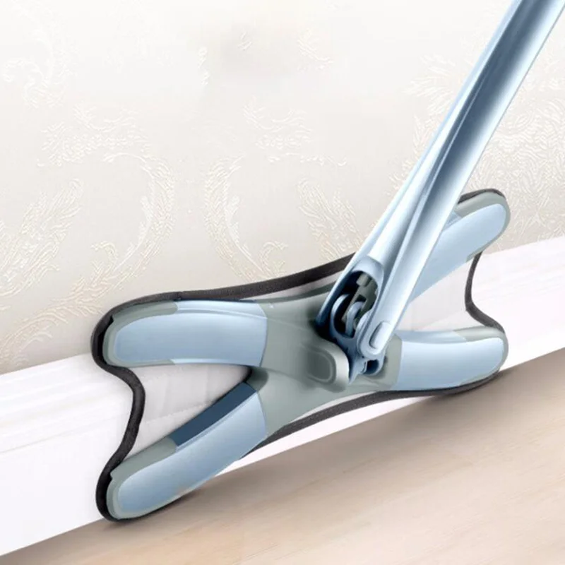 X Тип Швабра для мытья пола со сменной насадкой из микрофибры автоматическая