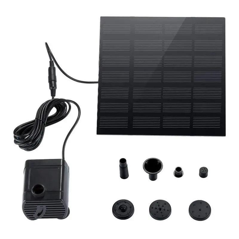 

Набор насосов для фонтанов на солнечной батарее, декоративный уличный Маленький насос для водяных фонтанов для птиц, ванн, садов, прудов, ба...