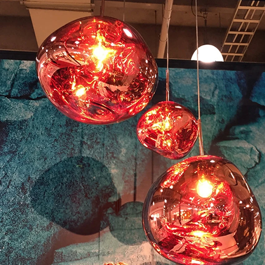 

Скандинавская светодиодная Подвесная лампа из ПВХ и лавы, современный светильник для спальни, гостиной, лофта, виллы, домашний комнатный де...