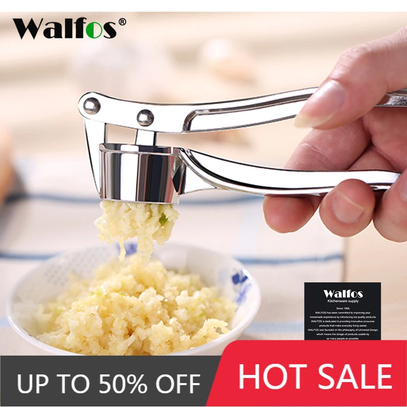 

WALFOS горячий кухонный инструмент из нержавеющей стали для выжимания тонкие прессы для чеснока инструменты для приготовления фруктов и овощ...