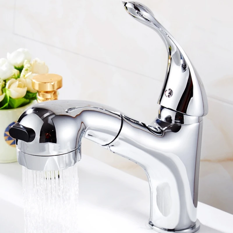 LIUYUE смесители для умывальника черный/хромированный латунный кран ванной