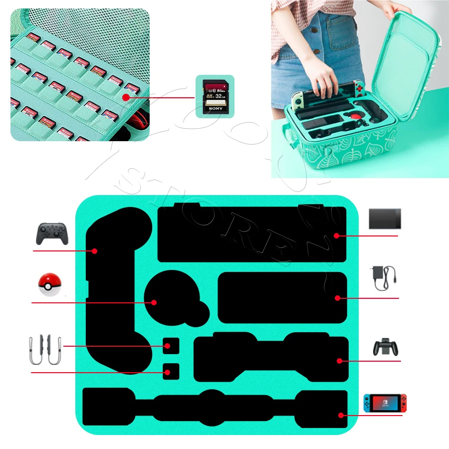 Новинка 2021 г. большой чехол Nintendo Switch водонепроницаемая Защитная сумка для