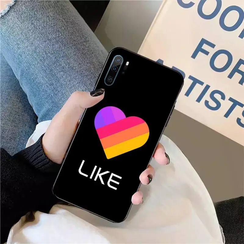 

Likee Funny cat love heart Phone Case For Huawei honor Mate P 9 10 20 30 40 Pro 10i 7 8 a x Lite nova 5t